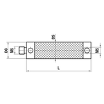 ITP Stylus Extension carbon fiber Stem Material - M5 Thread x 50mm Overall Length - VCM5TZ011050