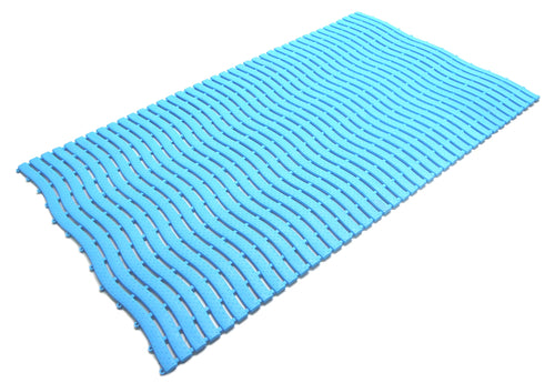 Work Well Mats Swimming Pool Matting - Aqua-Safe - 580x1000x9mm - Light Blue
