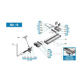100mm / 4" ART14  Standard Series Vice With Straight Plate Jaws (Gerardi) - 1.14.10000 thumbnail 2