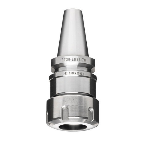 Omega Products BT30 ER Collet Chuck - ER40 - 25,000RPM - G2.5 - 80mm Gauge Length - Form AD