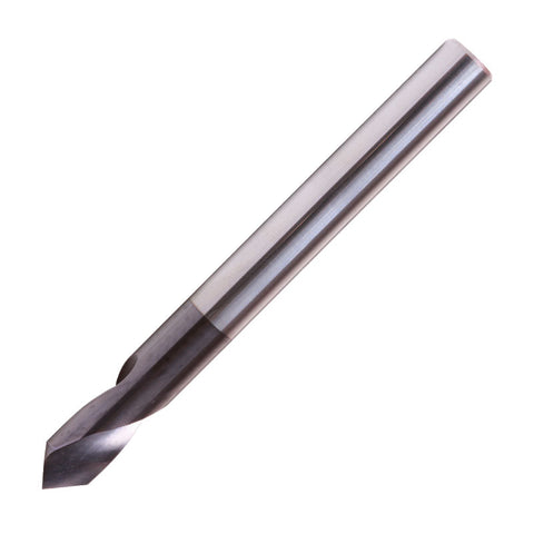 Vortex Carbide Spotting Drill - Long Length 90° AlTiN Coated - 3/8"