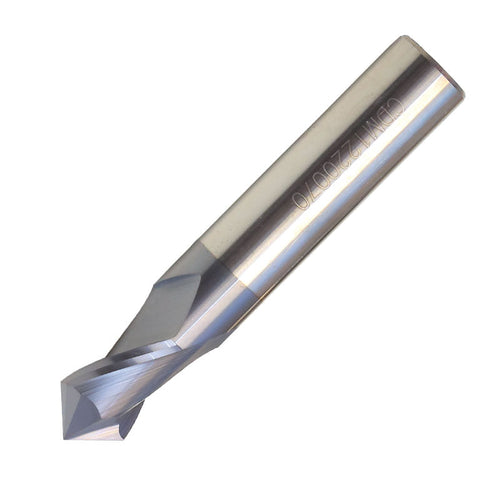 Vortex Drill Mill - Carbide TiAlN Coated Multi Function Mill Tool - 6mm