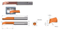 Carmex Carbide Tiny Tool - Profiling and Boring with Advanced Chip Breaker - CBR -  TNX Grade - 4.1mm Minimum Diameter x 0.2mm Reach x R0.4 thumbnail 2