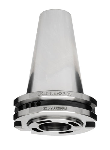 Omega Products DV40 ER Collet Chuck - Short Type - 25,000RPM - G2.5 - DIN69871 - 35mm Gauge Length