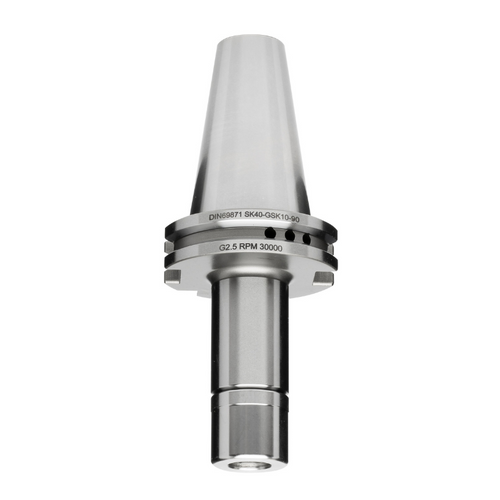 Omega Products DV40 GSK Collet Chuck - GSK06 - DIN69871 - 25,000RPM - G2.5 - 120mm Gauge Length