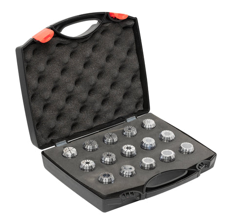 Omega Products ER25 Collet Set Ultra Precision - 5 Micron Run-Out - 15 Pieces