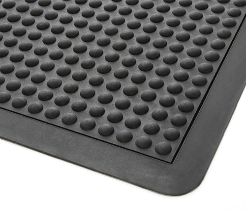 Work Well Mats Fire Retardant & Oil Resistant Versatile Anti-Fatigue Mat - Ergo-Fire - 900x1200x14mm (BK/BK)