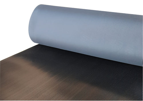 Work Well Mats Fine Ribbed Rubber Matting - Lightweight Slip Resistant Hard Wearing & Durable - 1200x1000x3mm