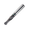 Widin Carbide End Mill For Graphite - 2 Flute Neck Type Ball Nose - 0.6mm x 3mm x50mm thumbnail 1