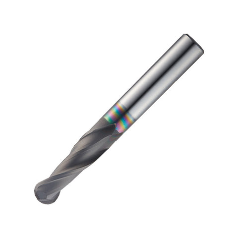 Widin Carbide End Mill For Graphite - 2 Flute Neck Type Ball Nose - 1.5mm x 30mm x70mm