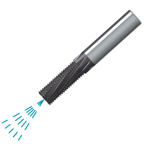 JBO Thread Mill GFM Shark - Metric/Metric Fine - Through Coolant - 2.5 x D - AlTiN - 16mm x 2