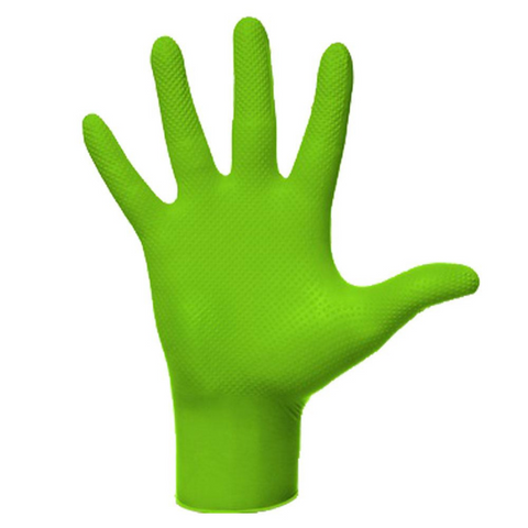 Ideall® Grip Green Multi use Disposable Glove - 1 pack of 50 Gloves - XXL