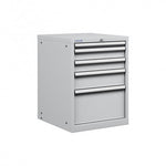 Polstore Cabinet Combo - 5 Drawers 27x36EH - 90% Extension - Light Grey - 564mm(w) x 800mm(h)