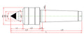 Widin Live Centre - Economical - Carbide Tipped - HDC Type - NO.3 thumbnail 2