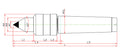 Widin Live Centre - Economical - Carbide Tipped - Minimized Body For Less Interference - HDSC Type - NO.3 thumbnail 2