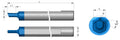 Carmex Carbide Tiny Tool - Broaching Hexagon Keys - HK - BMK Grade - 1.2mm Minimum Diameter thumbnail 2