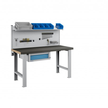 Polstore Workbench Combo - 1 Draw, 2 Panels & 1 Shelf Multiplex - Rubb ...