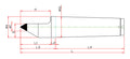 Widin Live Centre - Half Tipped Dead Centre - Carbide Tipped - LM-HC Type - NO.1 thumbnail 2