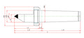 Widin Live Centre - Half Tipped Dead Centre - Carbide Tipped - LM-HCN Type - NO.1 thumbnail 2