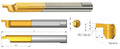 Carmex Carbide Tiny Tool - Face Grooving - MFL - Grade BXC - 5mm Minimum Diameter x 0.5mm Groove Width thumbnail 2