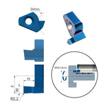 Carmex Small Indexable Carbide Insert Face Grooving External - T10 - 12mm Min Bore - 3mm Width - 3mm Groove Depth