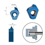 Carmex Small Indexable Carbide Insert - Threading Partial Profile 55° - T8 - 9.1mm Min Bore