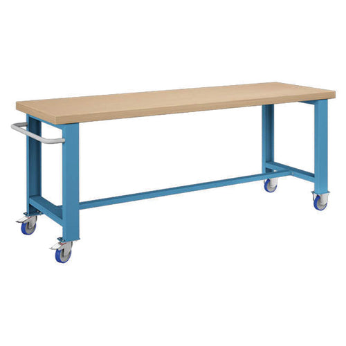 Polstore Standard Mobile Workbench - Light Blue - 2065mm(W) x 750mm(D) x 908mm(H)