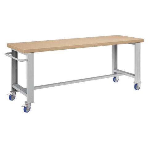 Polstore Standard Mobile Workbench - Light Grey - 2065mm(W) x 750mm(D) x 908mm(H)