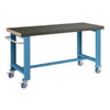Polstore Standard Mobile Workbench - Rubber Cover - Light Blue - 1500mm(W) x 750mm(D) x 908mm(H) thumbnail 1
