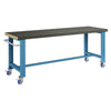 Polstore Standard Mobile Workbench - Rubber Cover - Light Blue - 2065mm(W) x 750mm(D) x 908mm(H) thumbnail 1