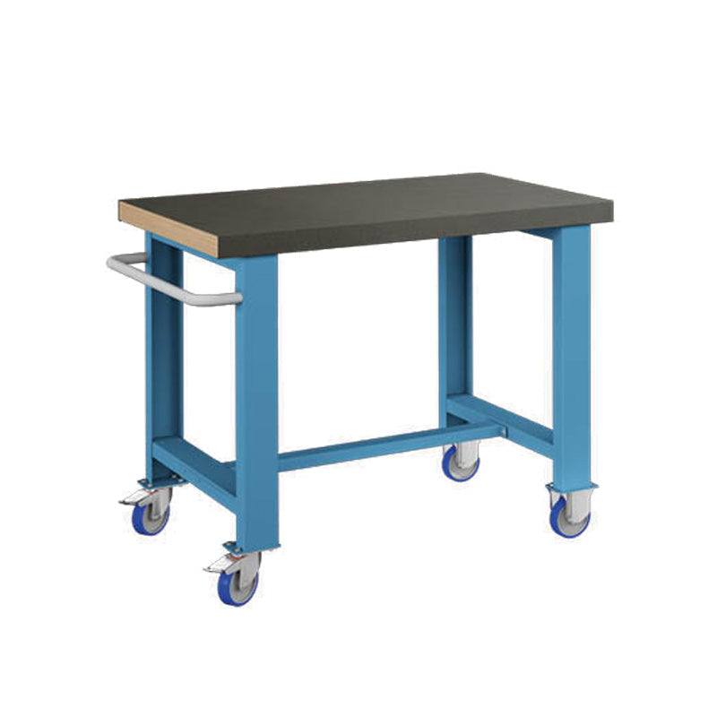 Polstore Standard Mobile Workbench - Rubber Cover - Light Blue - 1065mm(W) x 750mm(D) x 908mm(H)