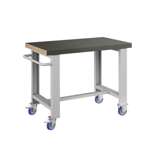 Polstore Standard Mobile Workbench - Rubber Cover - Light Grey - 1065mm(W) x 750mm(D) x 908mm(H)
