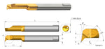 Carmex Carbide Tiny Tool - Profiling & Boring 47° - MQR - BMK Grade - Minimum Diameter 4.1mm x 22mm Reach x R0.1