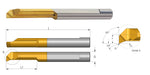 Carmex Carbide Tiny Tool - Profiling 90° face - MUR - BXC Grade - 6.1mm Minimum Diameter x 15mm Reach