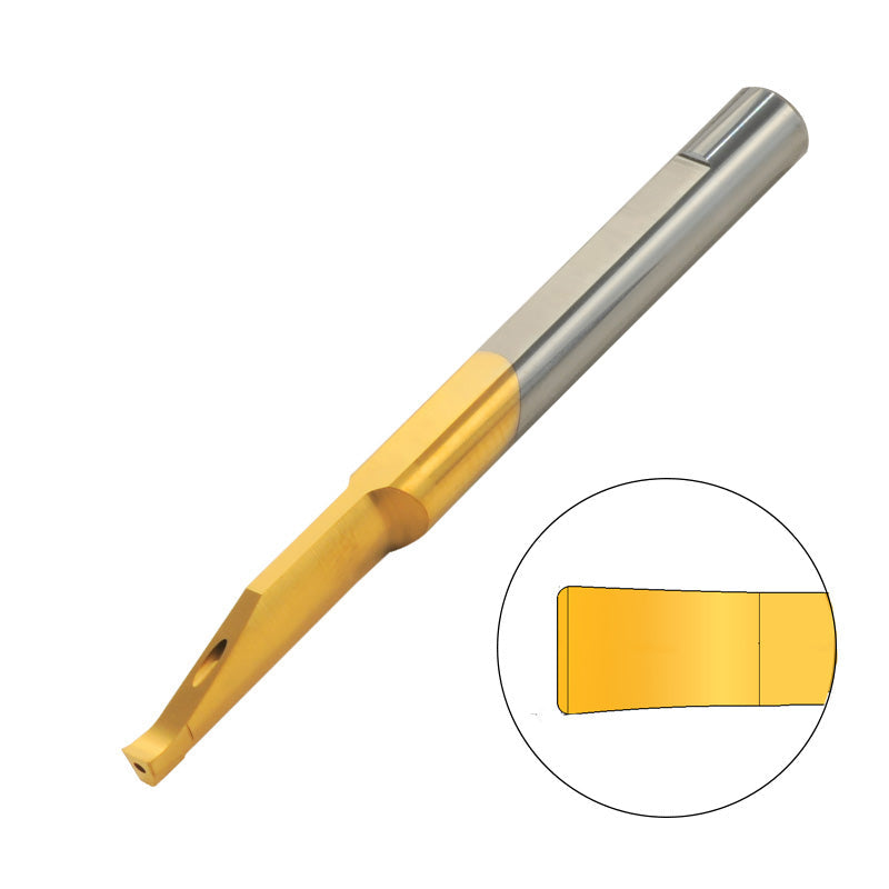 Carmex Carbide Tiny Tool - Deep Face Grooving - MVR - BXC Grade - 10mm Minimum Diameter x 2mm Groove Width x 10mm Groove Depth