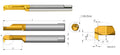 Carmex Carbide Tiny Tools - Back Turning Tool (MXR) - Grade BMK - 4.1mm Min Diameter x 10mm Reach thumbnail 2