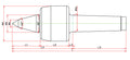 Widin Live Centre - Standard Lathe - NCB Type - NO.3 thumbnail 2
