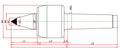 Widin Live Centre - Carbide Tipped - Minimizes Bite Interference - NCBC Type - NO.3 thumbnail 2