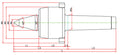 Widin Live Centre - Standard Lathe - Nut Type - NCBN Type - NO.3 thumbnail 2