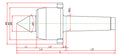 Widin Live Centre - Standard Lathe - Nut Type - NCN Type - NO.3 thumbnail 2