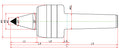 Widin Live Centre - Heavy Lathe - Carbide Tipped - Minimizes Bite Interference - NCPBC Type - NO.3 thumbnail 2