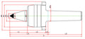 Widin Live Centre - Heavy Lathe - Carbide Tipped - Minimizes Bite Interference - Nut Type - NCPBCN Type - NO.3 thumbnail 2