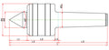 Widin Live Centre - Heavy Duty & Weight Requirements Lathe - NK Type - NO.3 thumbnail 2