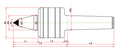 Widin Live Centre - Heavy Duty & Weight Requirements Lathe - Minimizes Bite Interference - Carbide Tipped - NKBC Type - NO.3 thumbnail 2