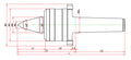 Widin Live Centre - Heavy Duty & Weight Requirements Lathe - Minimizes Bite Interference - Nut Type - NKBN Type - NO.3 thumbnail 2