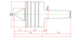 Widin Live Centre - Heavy Duty & Weight Requirements Lathe - Nut Type - NKD Type - NO.5 thumbnail 2
