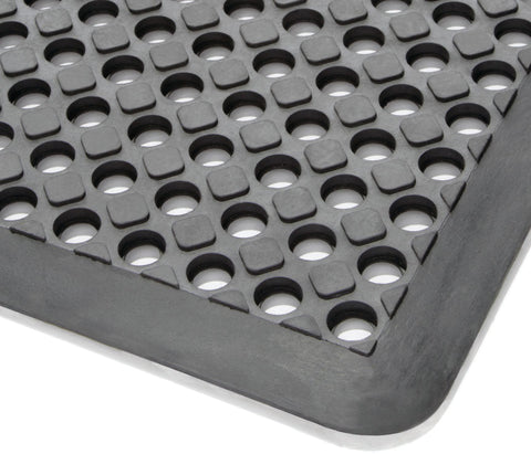 Work Well Mats Premium Anti-Fatigue Mat - With a Specialised rubber formulation - 900x2900x18mm (BK/BK)
