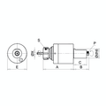 Omega Products Axial Tool Head Round - External Nut - DIN5482 - ER25 thumbnail 2