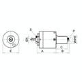 Omega Products Axial Tool Head Round - Internal Nut - DIN5482 - ER25 thumbnail 2