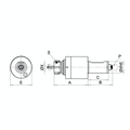 Omega Products ER25 Axial Tool Head - Round - External Nut - DIN5480 thumbnail 2